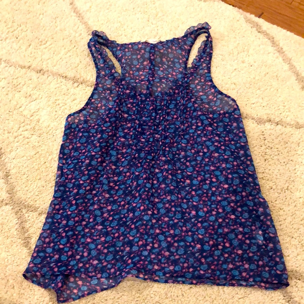 Flower printed tank top